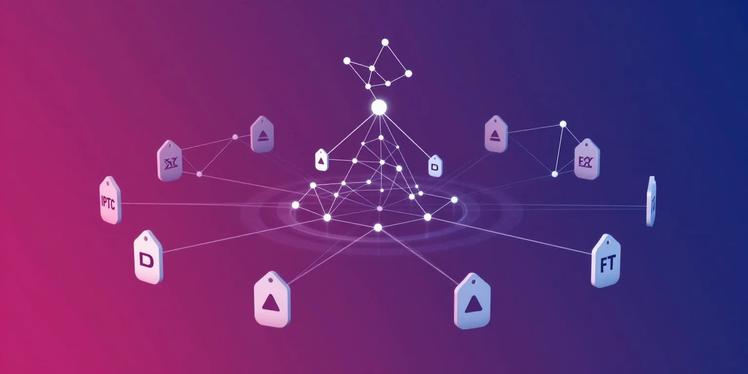 Abstract visualization of interconnected audit trail documentation for AI systems