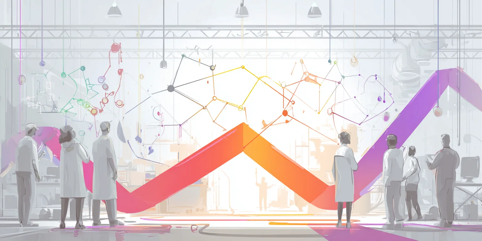 Abstract visualization: Vibrant data visualization gallery installation