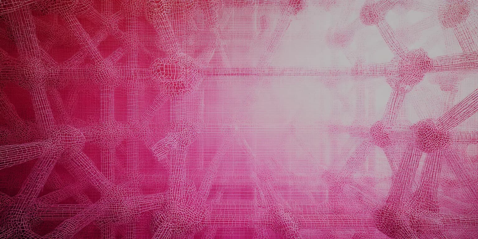 Abstract visualization: Pink abstract lattice texture background