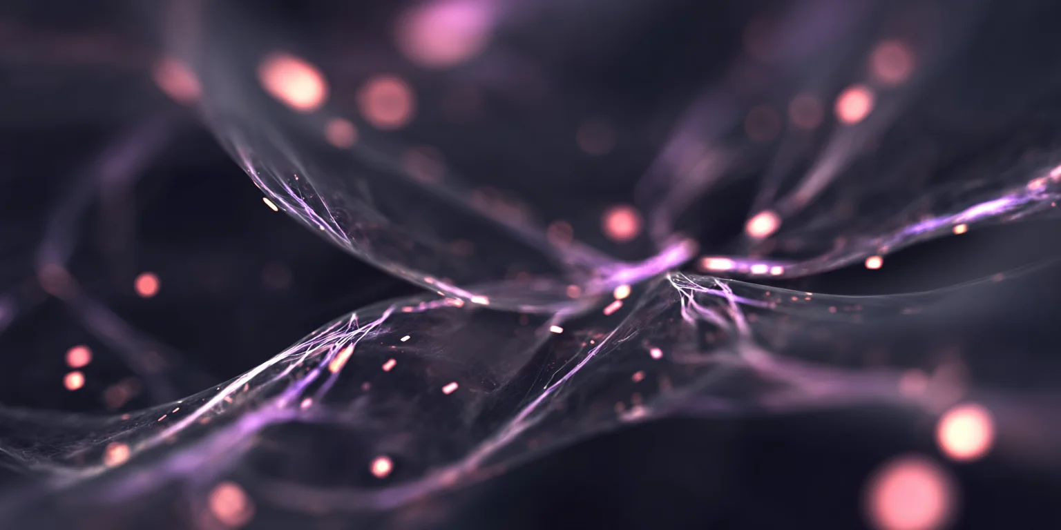 Abstract visualization: Luminous network pathways representing compliance workflows